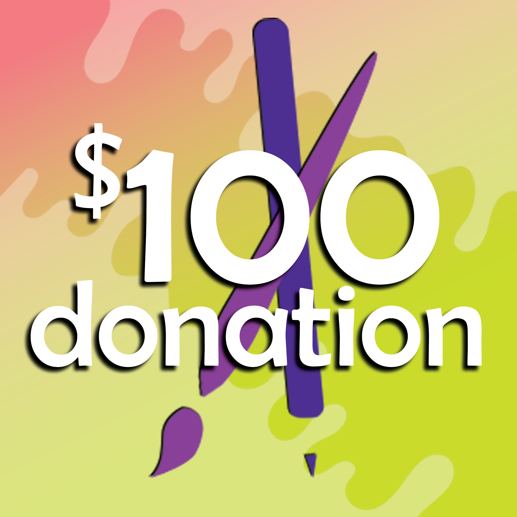 $100 donation